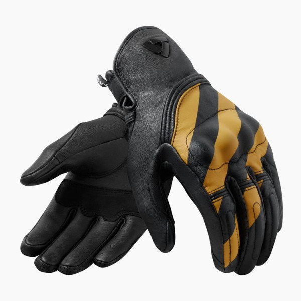 Rev'it! Revit Gloves Redhill Black-Ocher Yellow